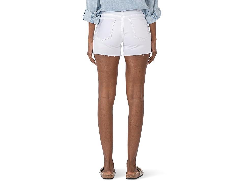 KUT from the Kloth Gidget Fray Short (Optic ) Women's Jumpsuit & Rompers One Piece Product Image