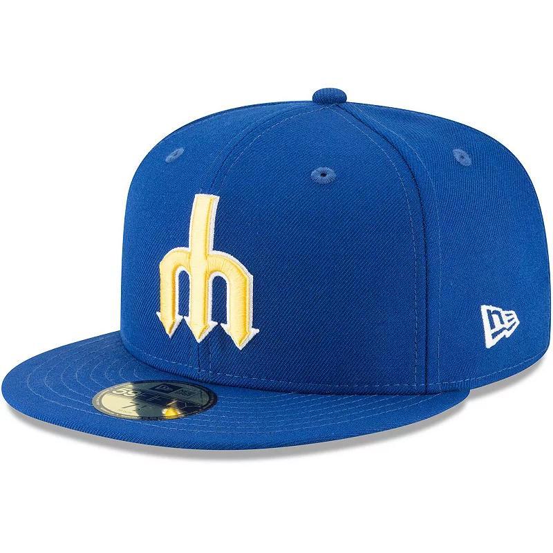 Mens New Era Seattle Mariners Cooperstown Collection Wool 59FIFTY Fitted Hat Product Image