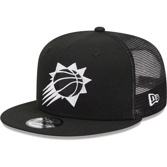 Mens New Era Black Phoenix Suns Evergreen 9FIFTY Trucker Snapback Hat Product Image