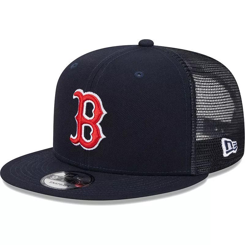 Mens New Era Red Cincinnati Reds Team Color Trucker 9FIFTY Snapback Hat Product Image