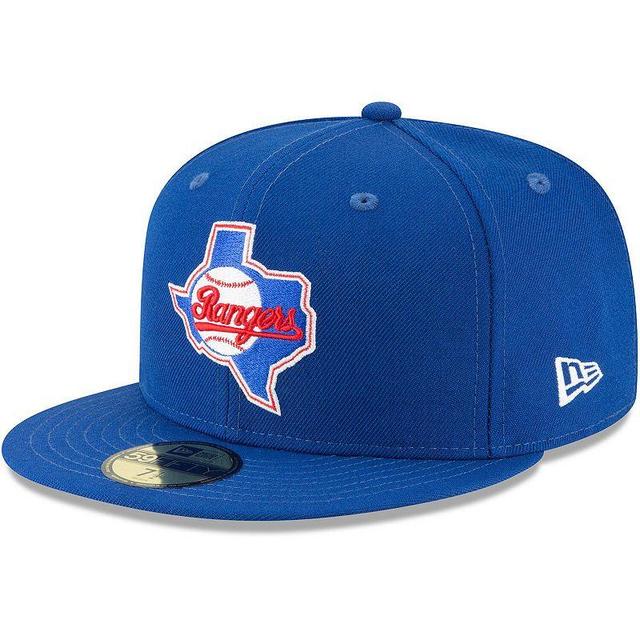 Mens New Era Texas Rangers Cooperstown Collection Wool 59FIFTY Fitted Hat Product Image