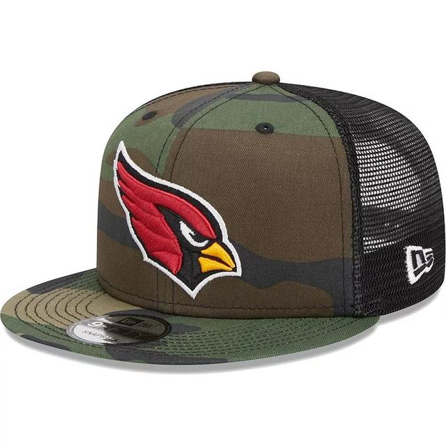 Men's New Era Camo Arizona Cardinals  Main Trucker 9FIFTY Snapback Hat Product Image