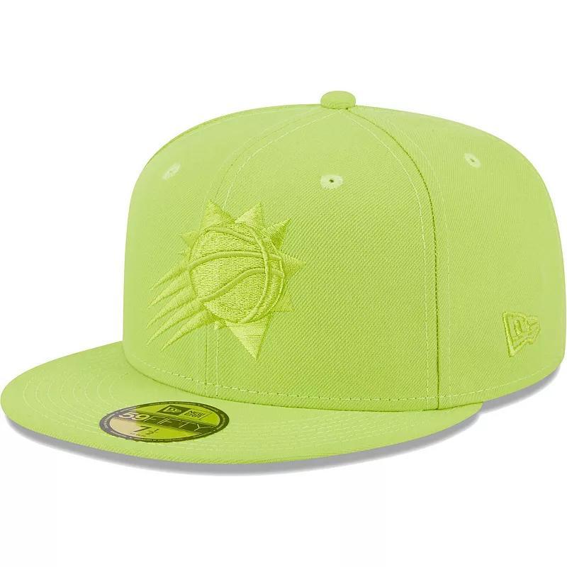 Mens New Era Neon Green Phoenix Suns Spring Color Pack 59FIFTY Fitted Hat Product Image