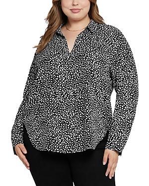 Nydj Plus Dillon Dot Blouse Product Image