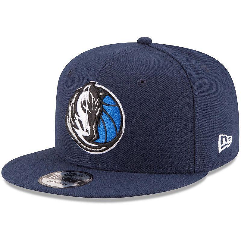 Mens New Era Dallas Mavericks Official Team Color 9FIFTY Snapback Hat, Blue Product Image