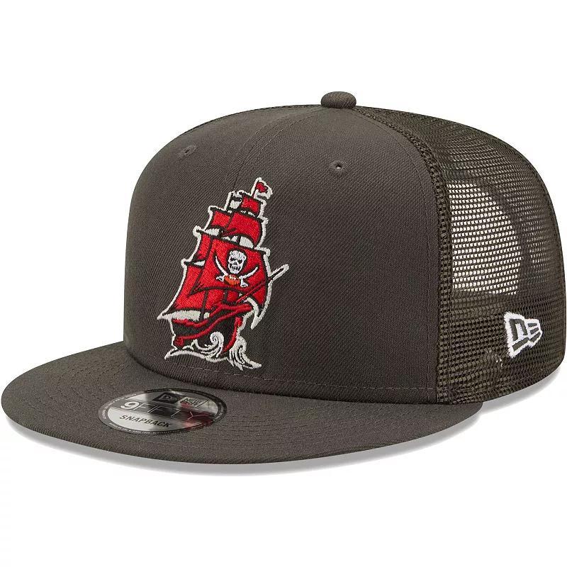 Mens New Era Pewter Tampa Bay Buccaneers Classic Trucker 9FIFTY Snapback Hat Product Image