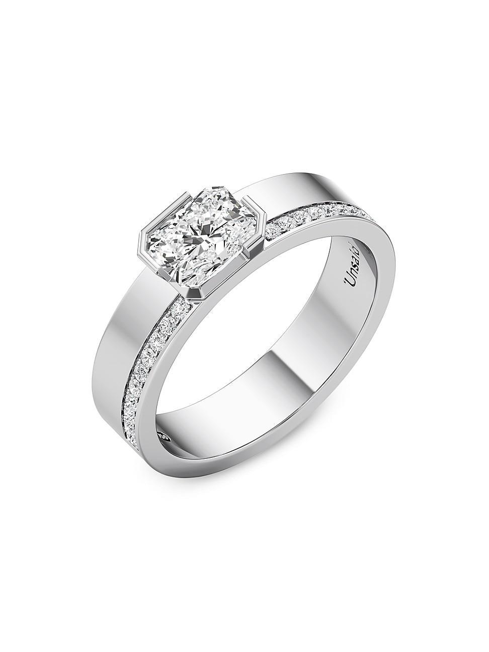 Womens Meta Primis 18K White Gold & 1.12 TCW Lab-Grown Diamond Ring Product Image