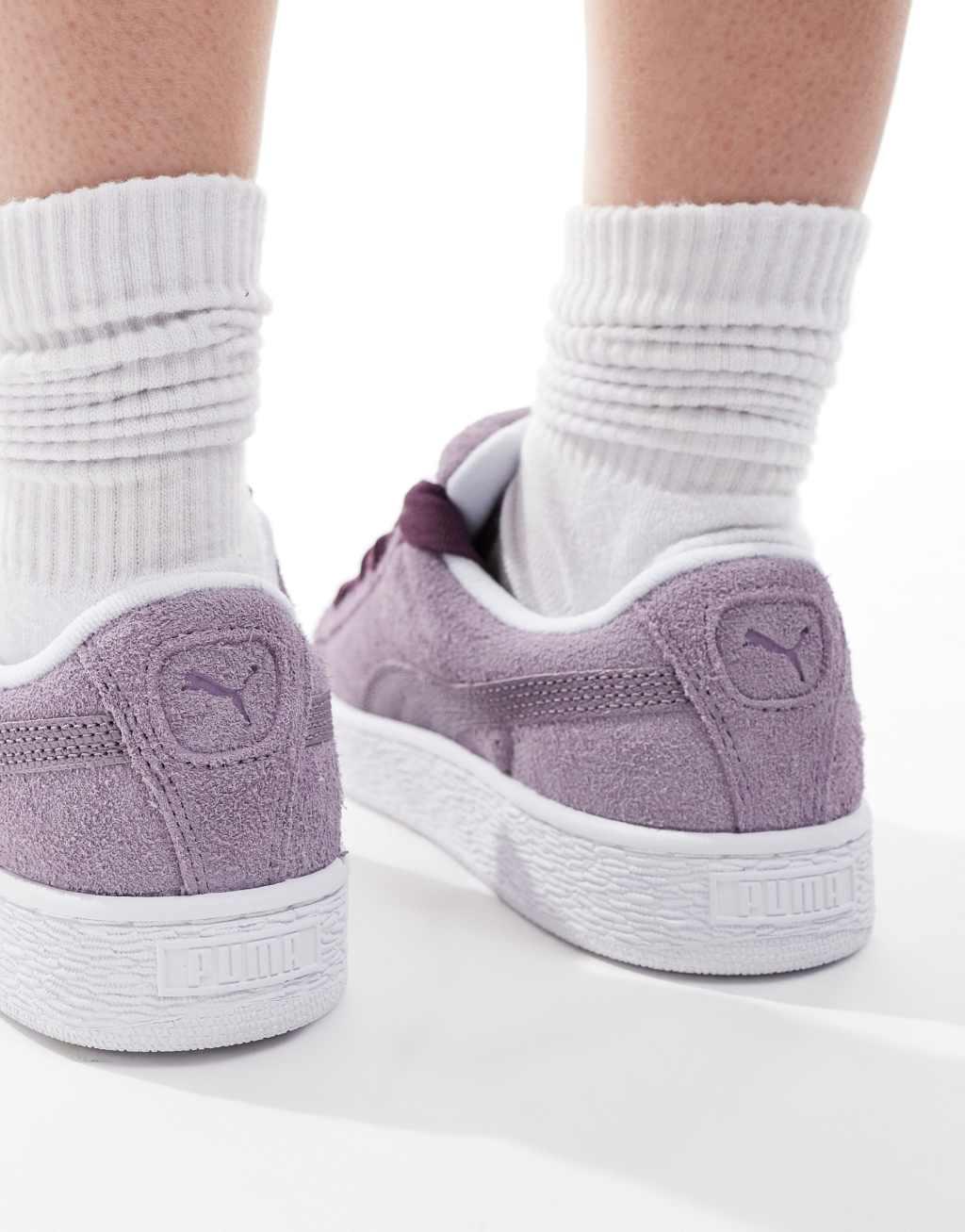 PUMA Suede XL sneakers in purple and white Product Image