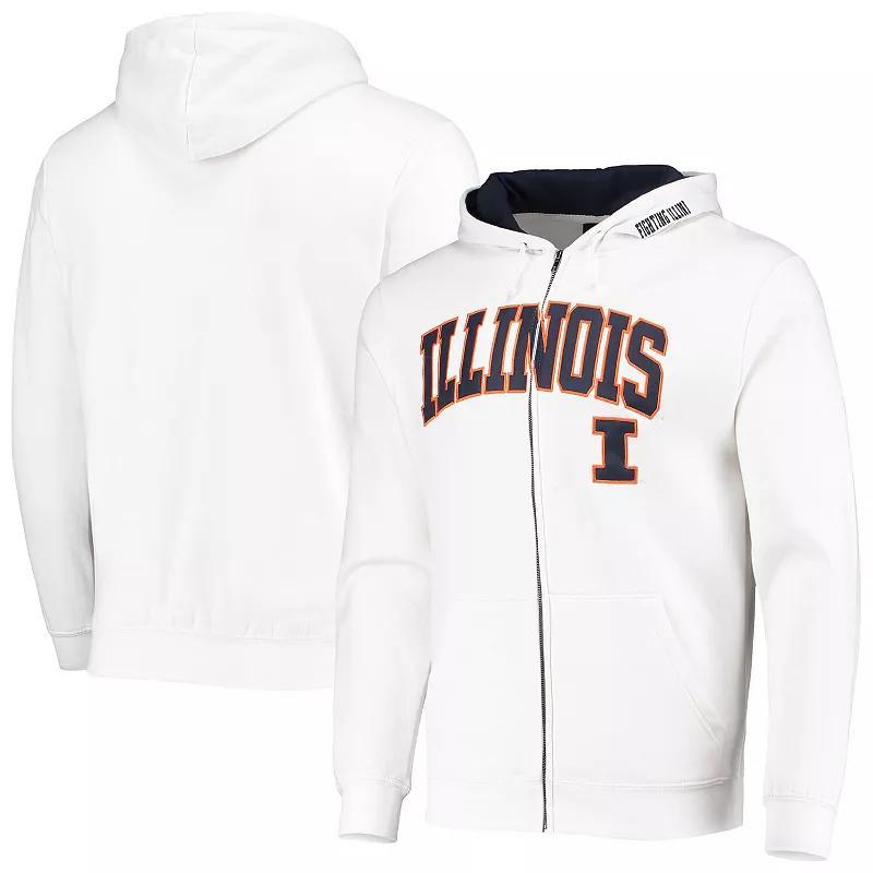 Mens Colosseum Illinois Fighting Illini Arch & Logo 3.0 Full-Zip Hoodie Product Image