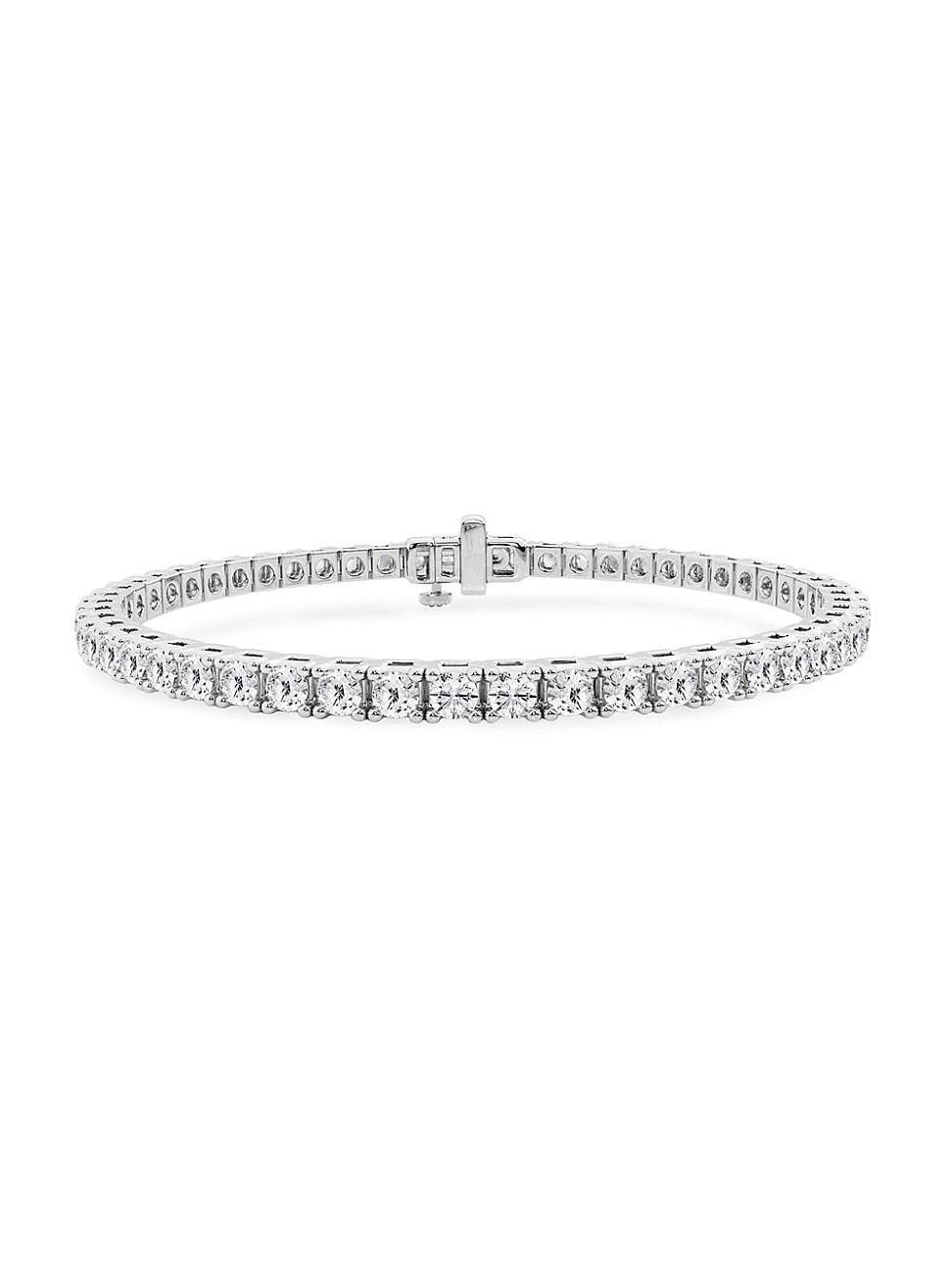 Womens Platinum & Lab-Grown Diamond 4-Prong Tennis Bracelet Product Image