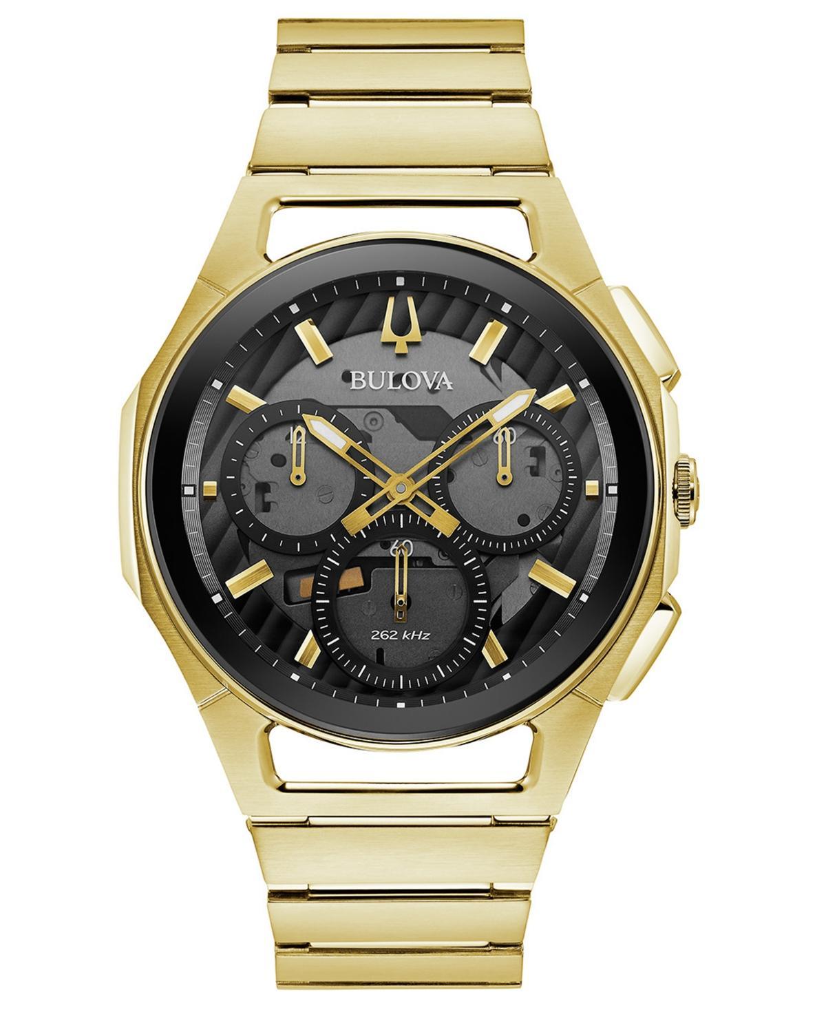 Bulova Men's Curv Progressive Gold Tone Watch Product Image