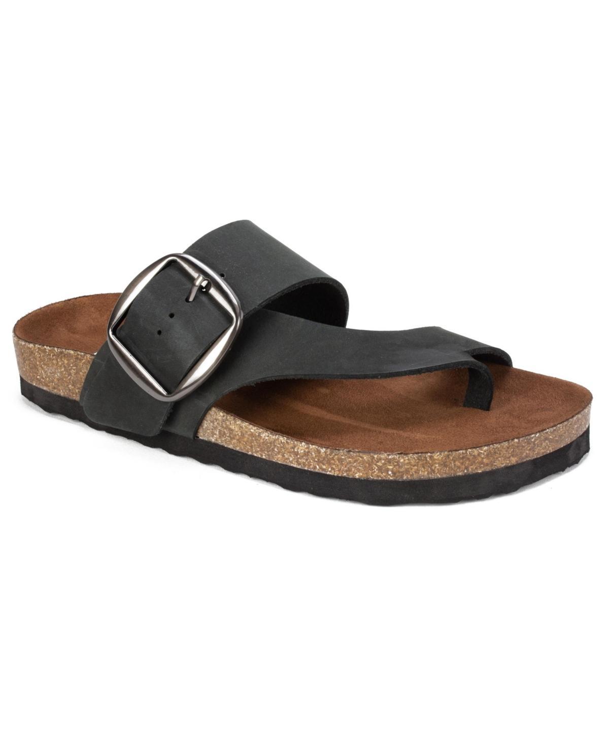 White Mountain Womens Harley Footbed Sandals - White Product Image