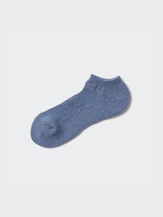 Mens Heattech Pile Short Socks Blue US8-US11 UNIQLO US Product Image