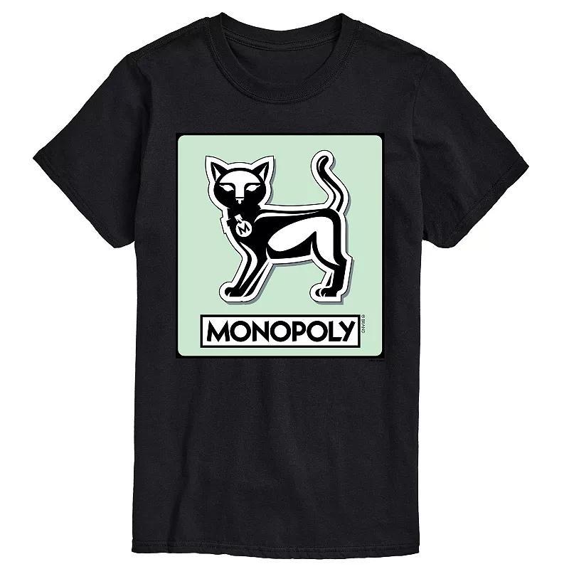 Big & Tall Monopoly Cat Game Token Graphic Tee, Mens Product Image