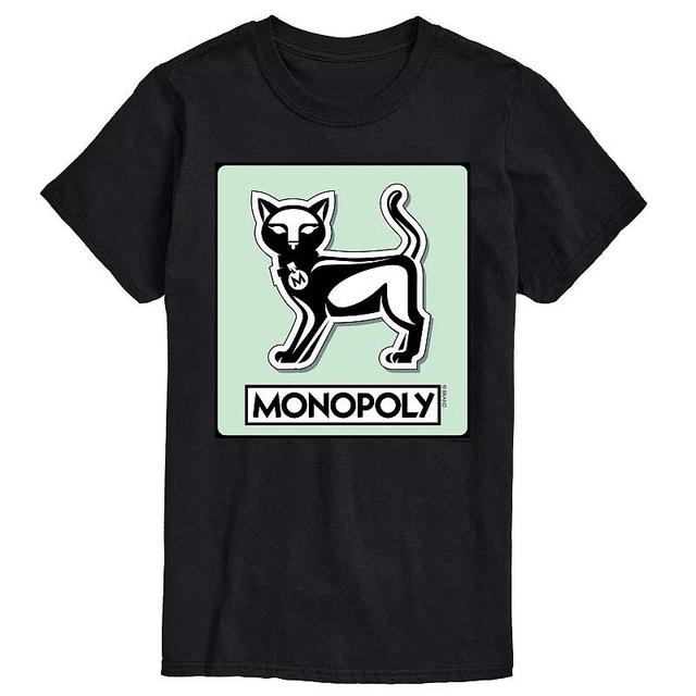 Big & Tall Monopoly Cat Game Token Graphic Tee, Mens Product Image