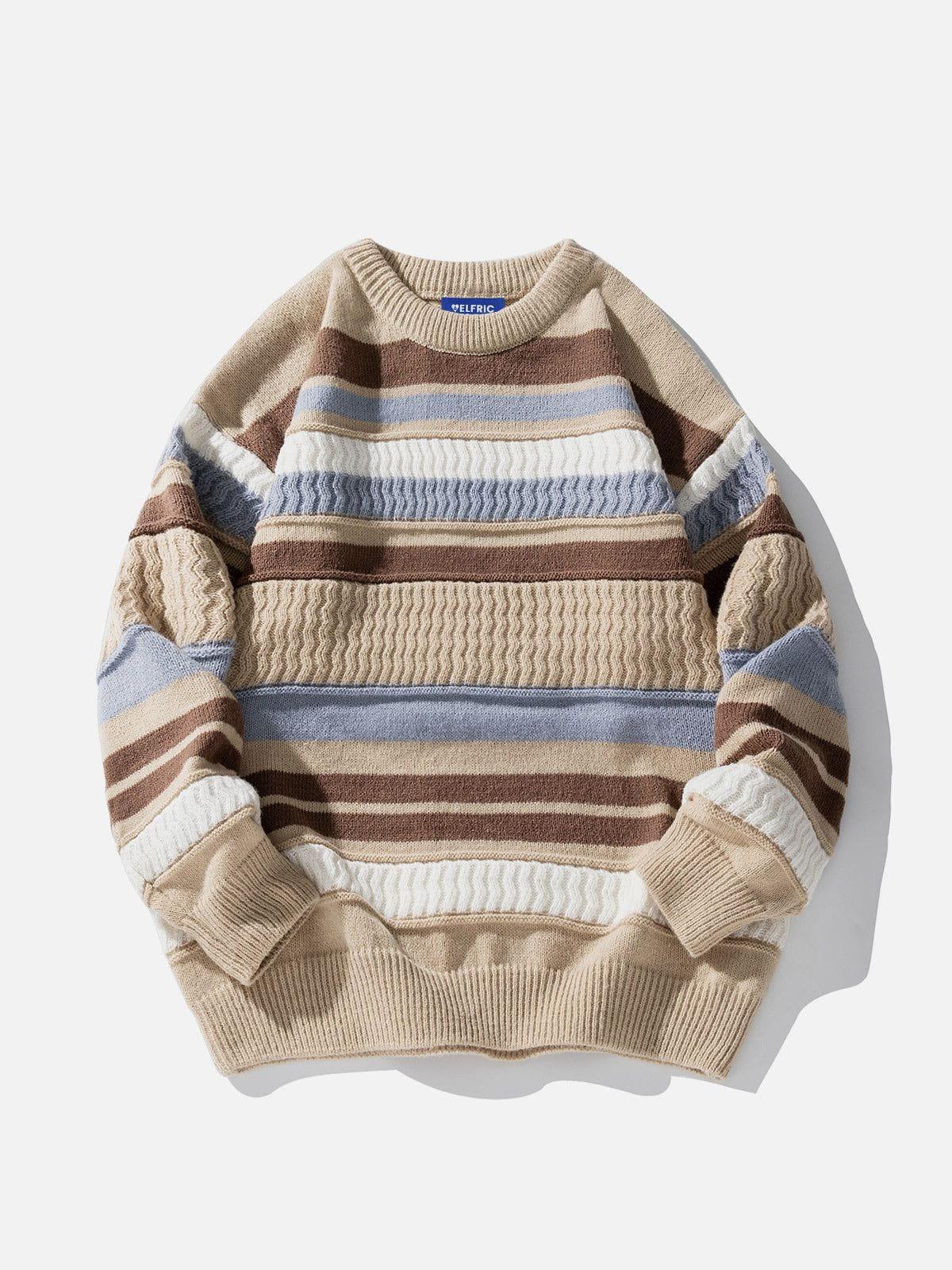 Aelfric Eden Stripe Color Blocking Sweater Product Image