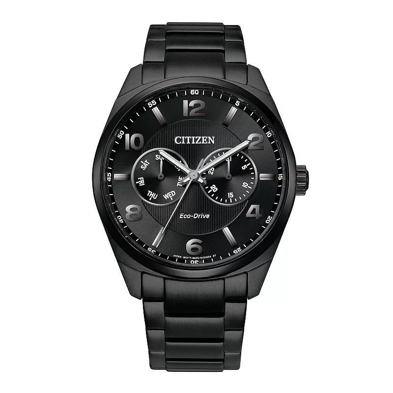 Citizen Mens Eco-Drive Multi-Function Stainless Steel Bracelet Watch Silver Product Image