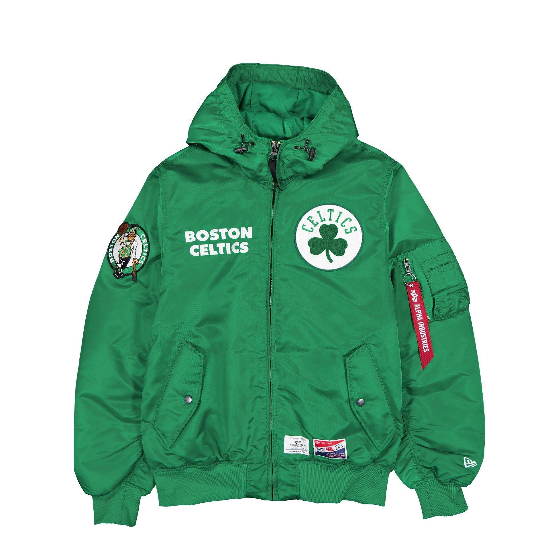 Alpha Industries x Boston Celtics L-2B Hooded Bomber Jacket Male Product Image