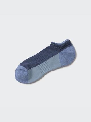 Mens Short Socks Colorblock Blue US8-US11 UNIQLO US Product Image