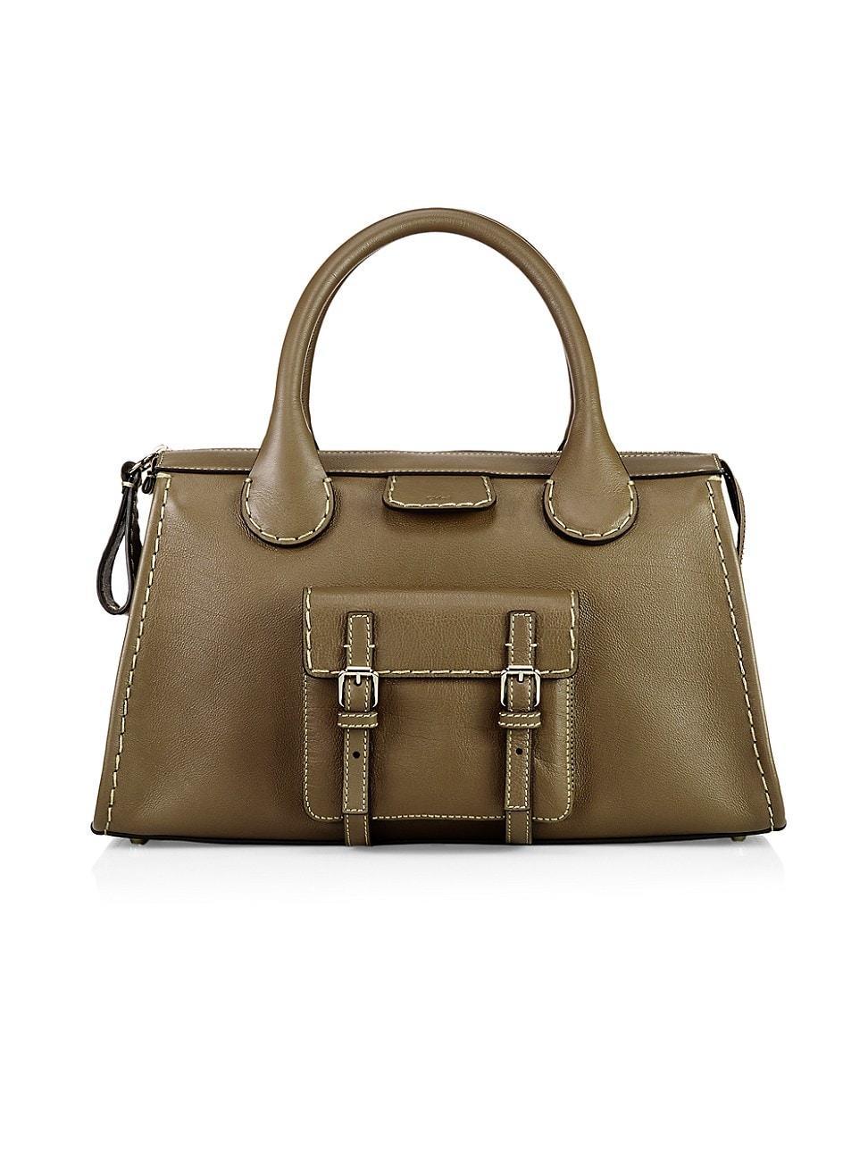 Womens Medium Edith Leather Day Bag Product Image