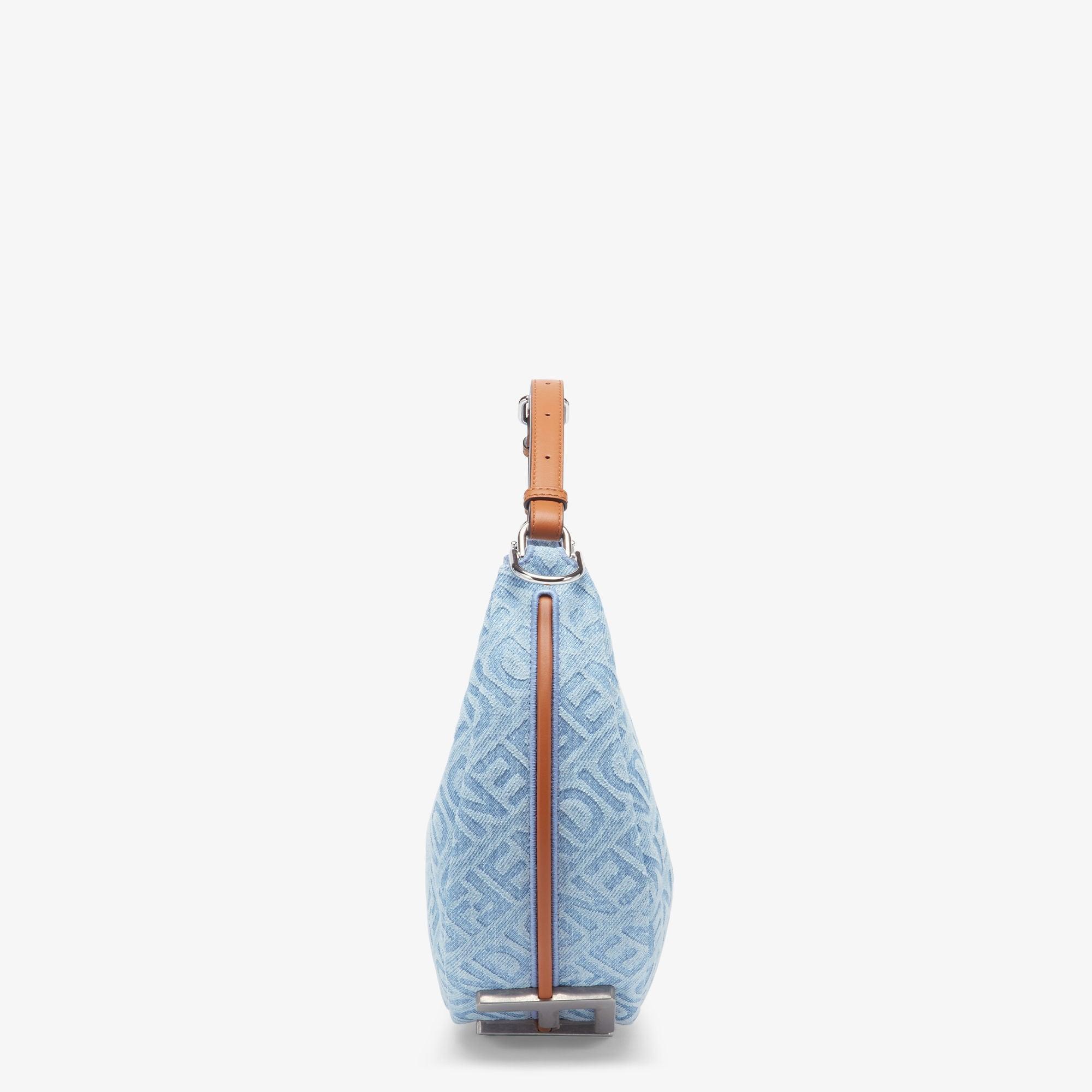 Fendigraphy SmallLight blue denim bag Product Image