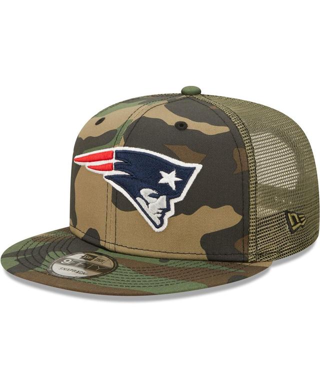 Mens New Era Camo New England Patriots Trucker 9FIFTY Snapback Hat - Camo Product Image