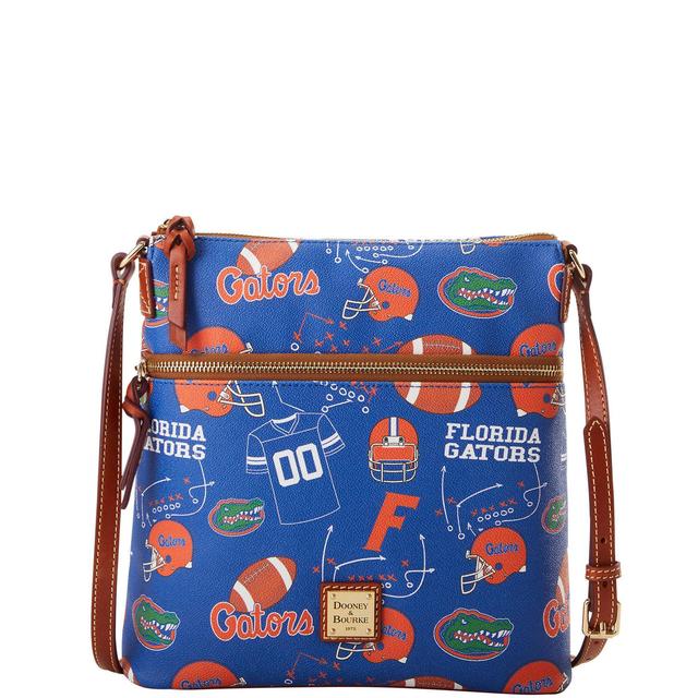 Dooney & Bourke Womens Collegiate University of Florida Crossbody Coated Cotton Shoulder Bag in Blue Product Image