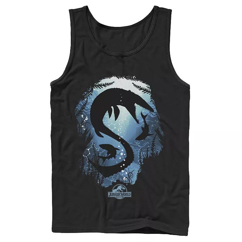 Mens Jurassic World Under Water Fears Graphic Tank Top Product Image