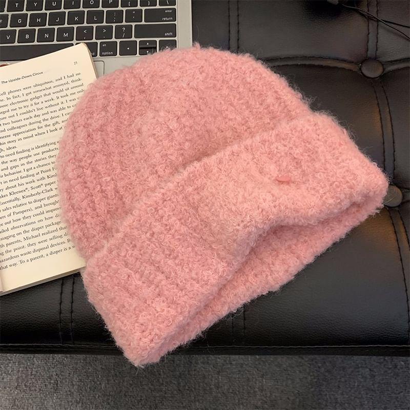 Plain Knit Beanie Product Image