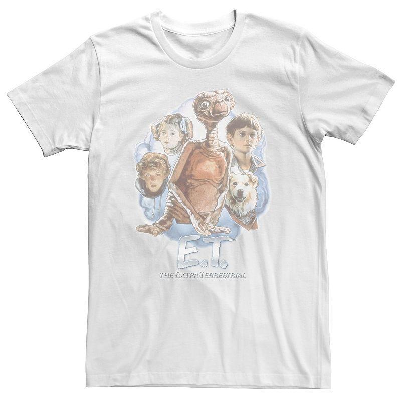 Mens E.T. Main Cast Vintage Portrait Movie Logo Tee Product Image