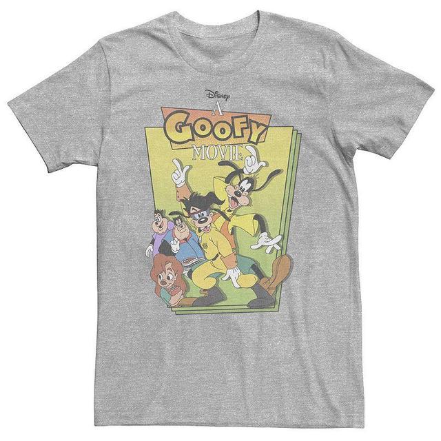 Big & Tall Disney A Goofy Movie Group Shot Cover Tee, Mens Athletic Grey Product Image