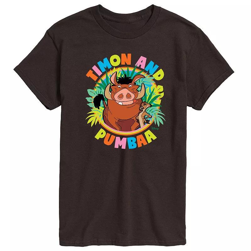 Disneys The Lion King Timon And Pumba Mens Graphic Tee Product Image