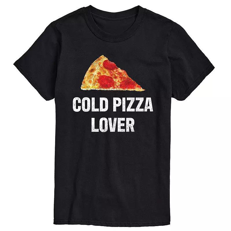 Big & Tall Cold Pizza Lover Graphic Tee, Mens Product Image