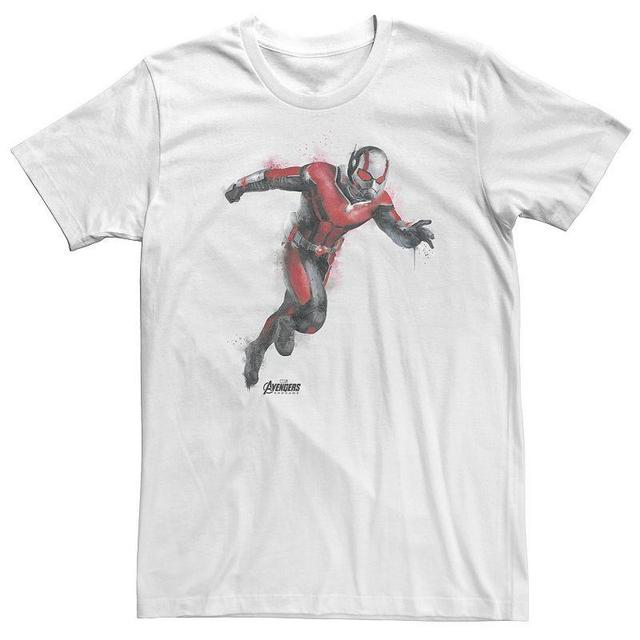 Licensed Character Big & Tall Marvel Avengers Endgame Ant-Man Spray Paint Tee, Men's, Size: 3XL, White - Size: 3XL Product Image