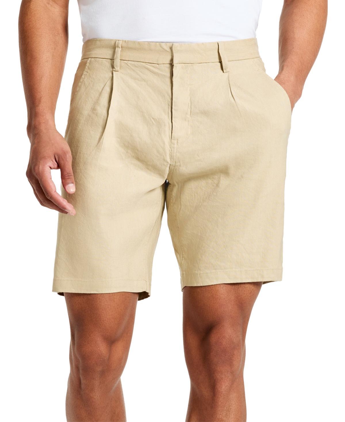 Kenneth Cole Mens Solid Pleated 8 Performance Shorts Product Image