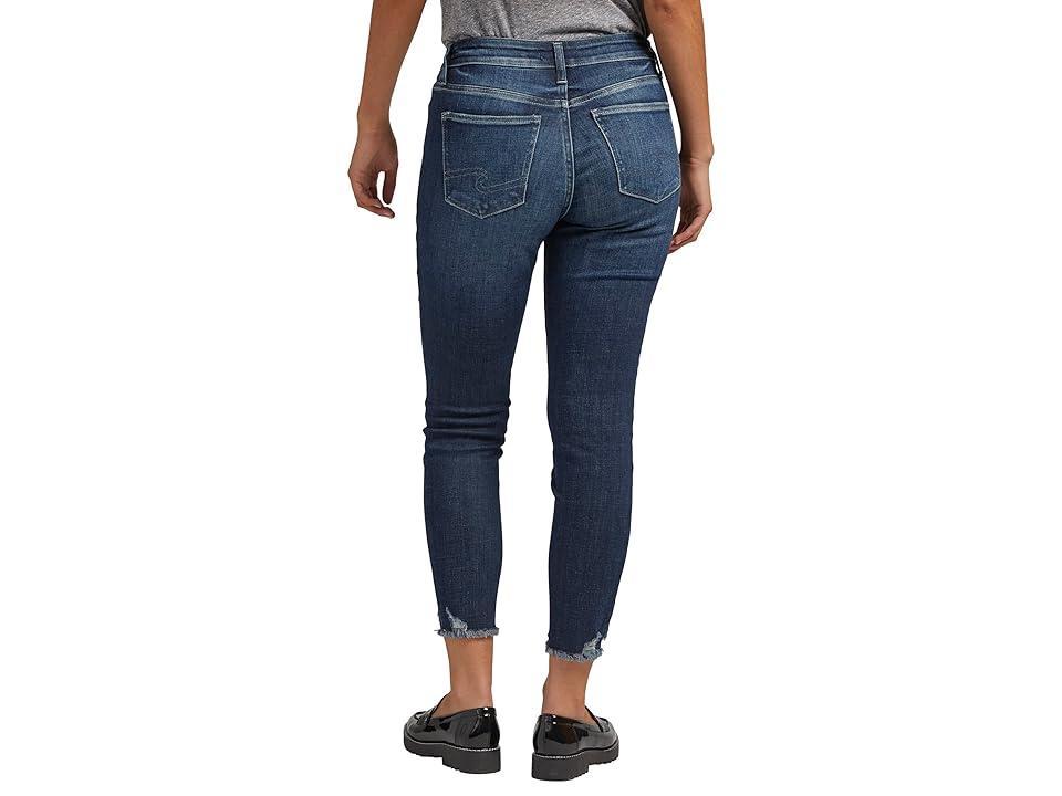 Silver Jeans Co. Suki Mid-Rise Skinny Crop Jeans L43972EAE463 (Indigo) Women's Jeans Product Image