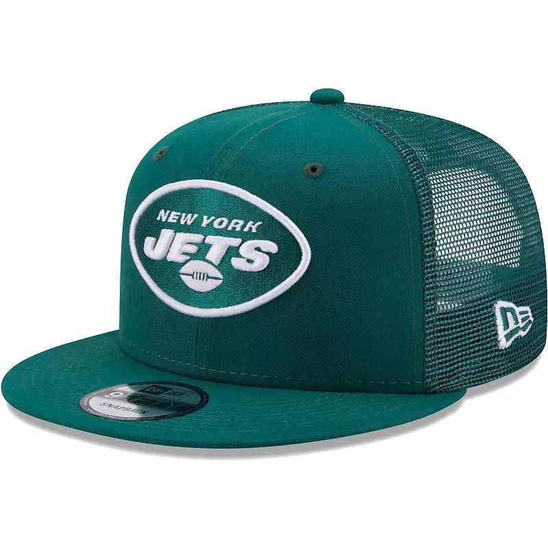 Mens New Era Green New York Jets Classic Trucker 9FIFTY Snapback Hat Product Image