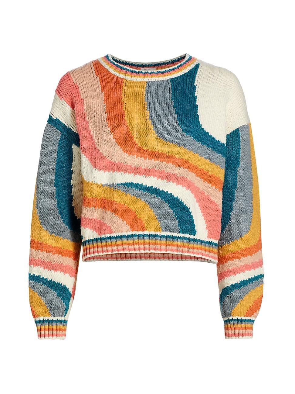 Womens Itsy Swirled Cotton Sweater product image