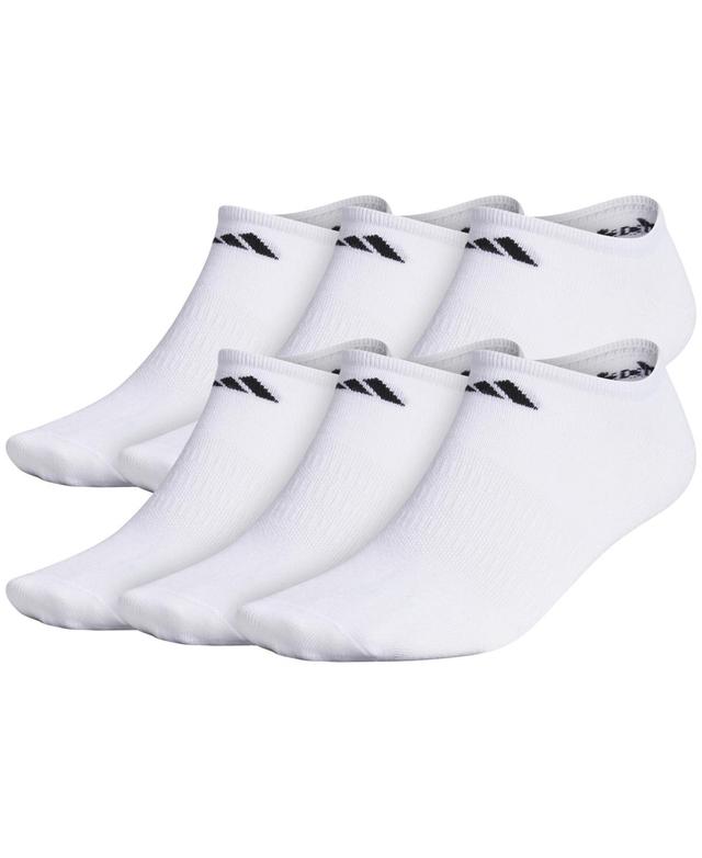 adidas Superlite No-Show Socks 6 Pairs White L Product Image