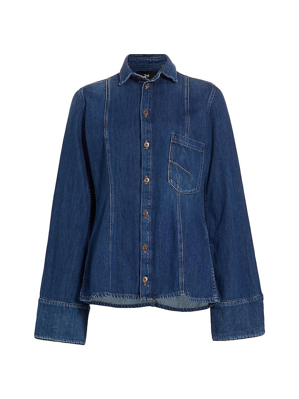 Womens Marina Denim Shirt Product Image