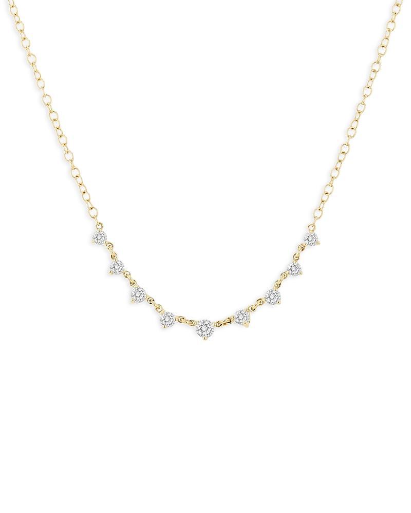 Rachel Reid 14K Yellow Gold Diamond Collar Necklace, 18 Product Image