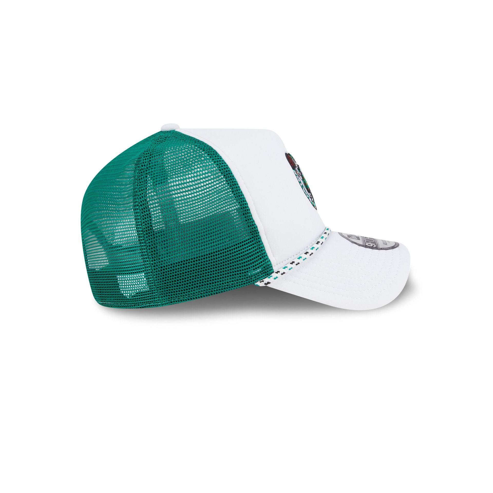 Boston Celtics Court Sport 9FORTY A-Frame Trucker Hat Male Product Image