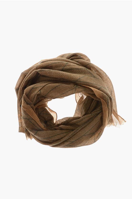 Cashmere And Silk Scarf In Brown Product Image