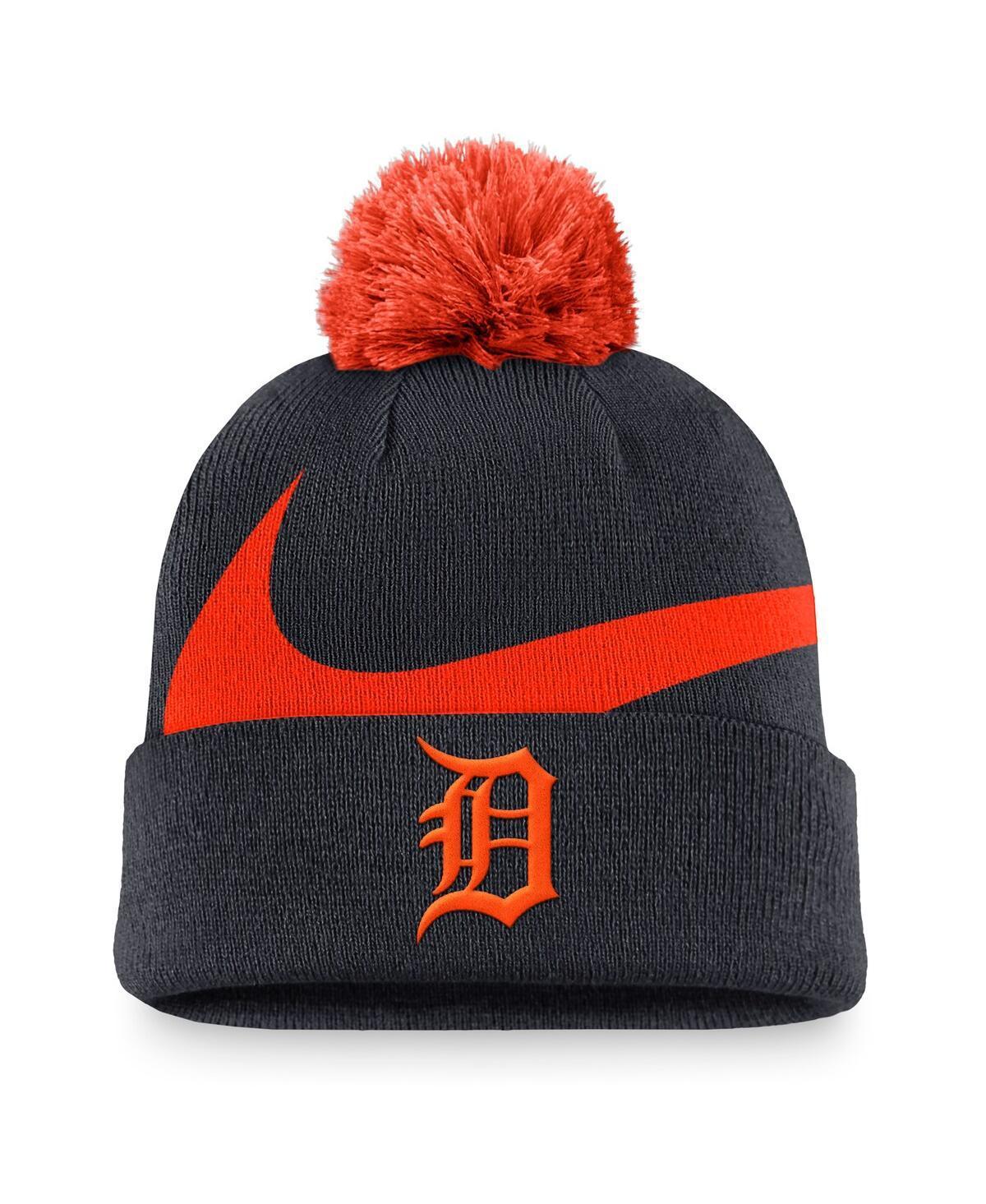 Detroit Tigers Peak Nike Mens MLB Cuffed Pom Beanie Product Image