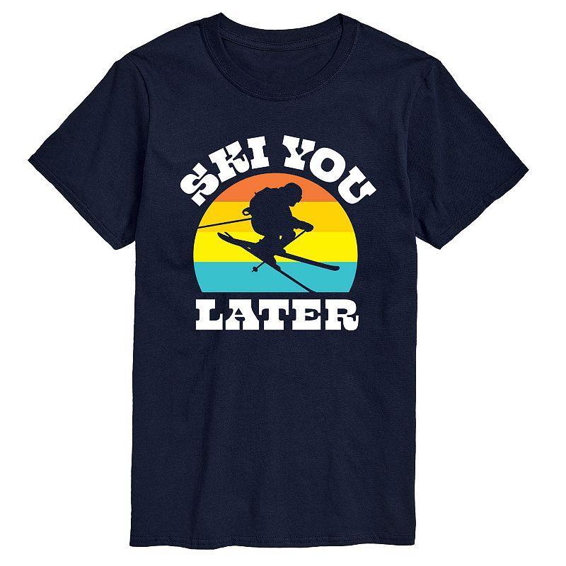 Mens Ski You Later Tee Blue Product Image