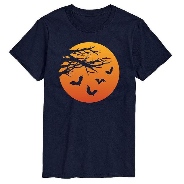 Big & Tall Bats And Branches Tee, Mens Blue Product Image