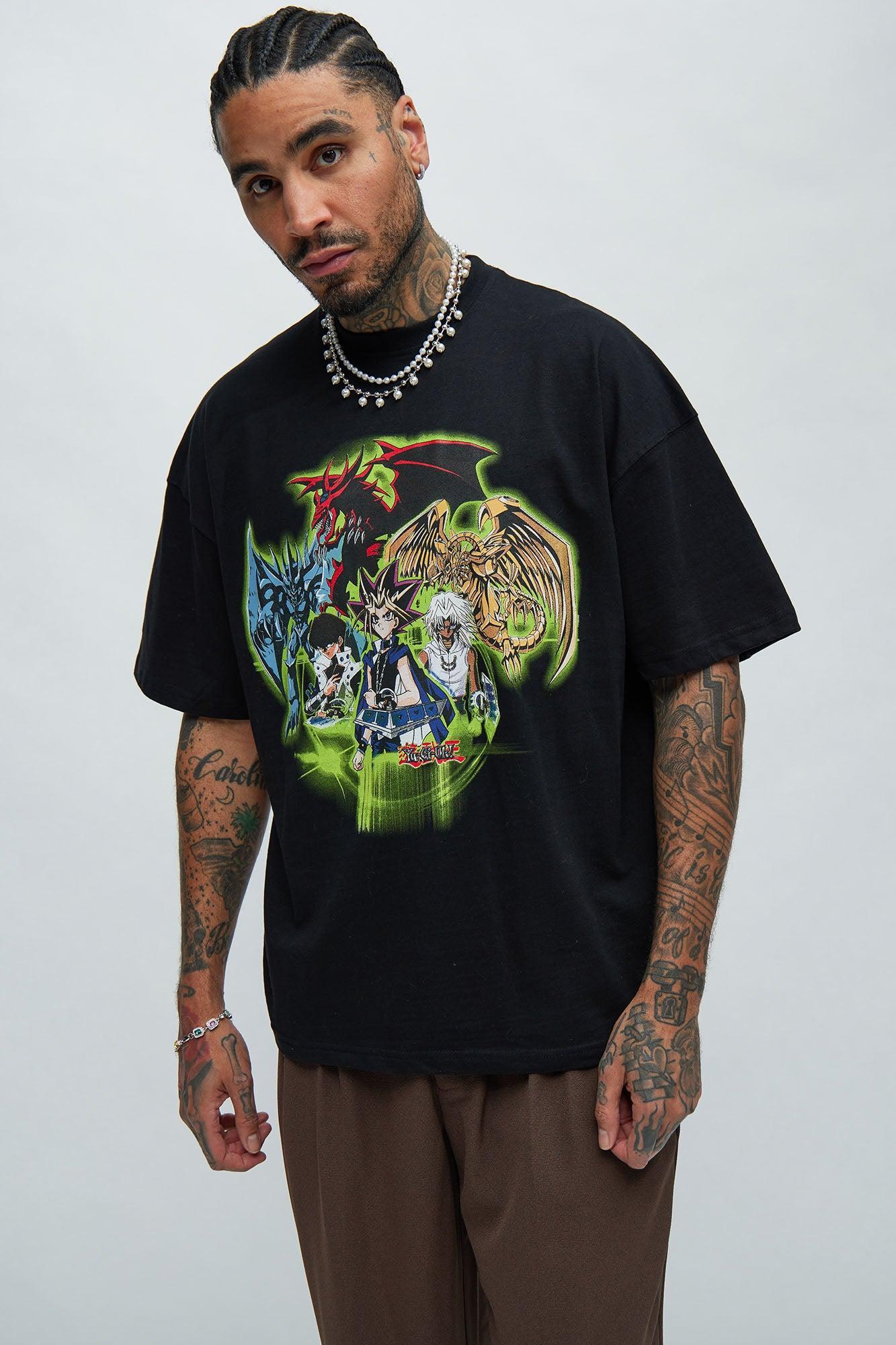 Yugioh Egyptian God Cards Short Sleeve Tee - Black Product Image