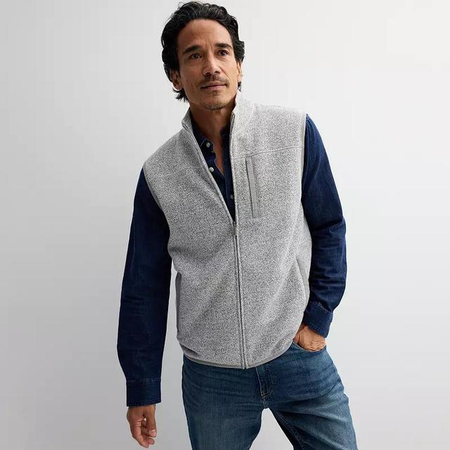 Mens Sonoma Goods For Life Sweater Fleece Vest Product Image