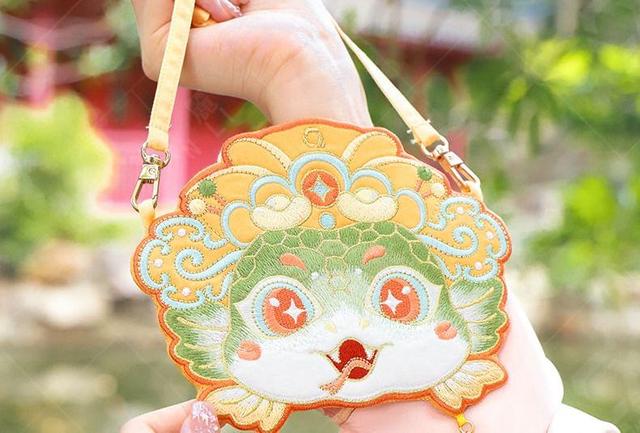 Snake Embroidery Tasseled Crossbody Bag Product Image