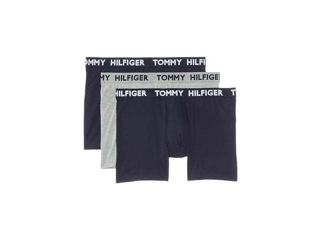 Tommy Hilfiger Statement Flex 3-Pack Boxer Brief (Desert Sky/Grey Heather/Desert Sky) Men's Underwear Product Image